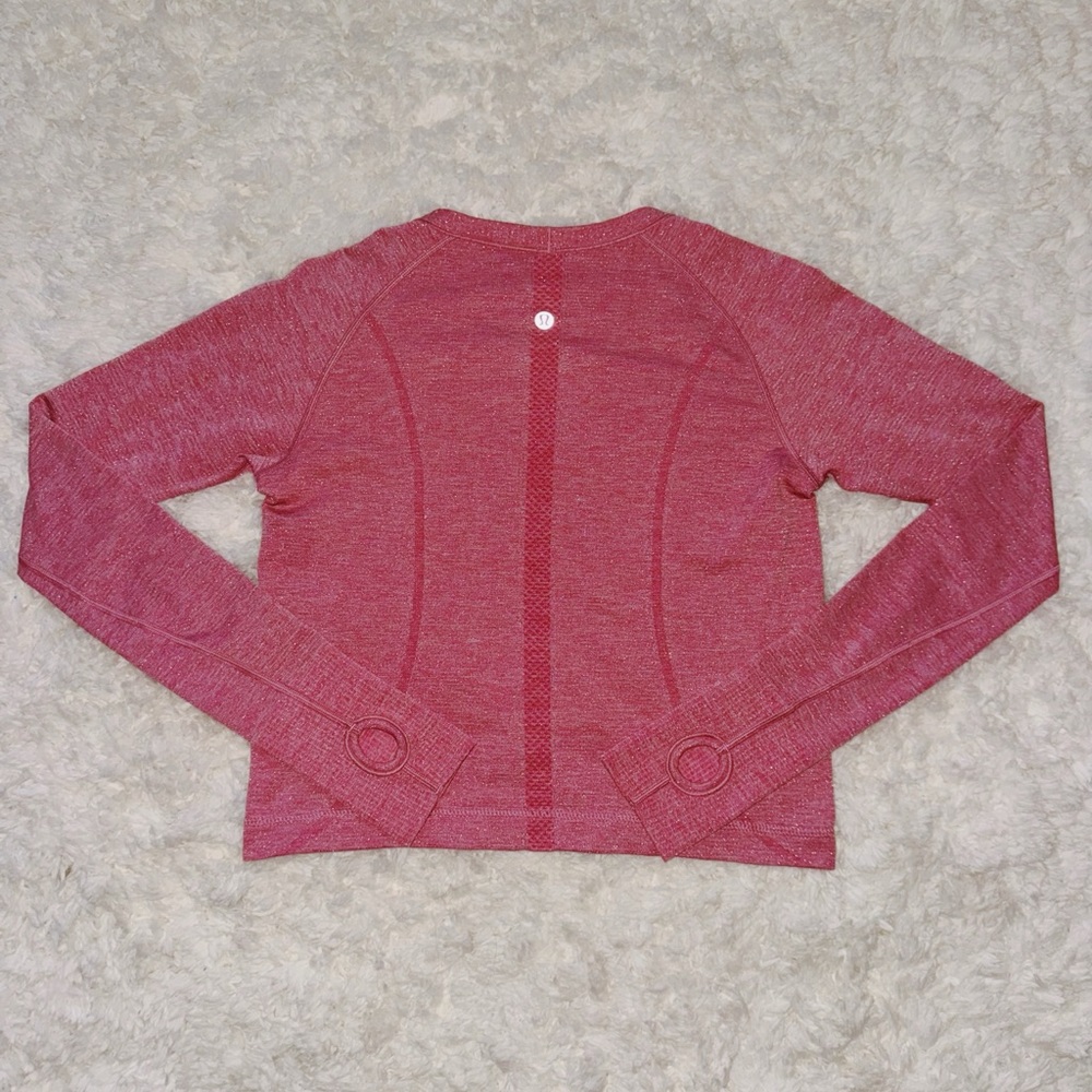Pink Glitter Swiftly Tech Long Sleeve Shirt *Race Length Lululemon